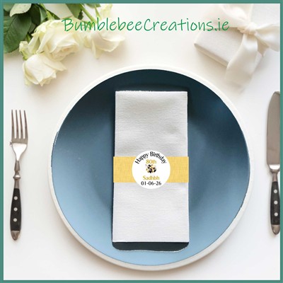 Personalised Birthday Balloons B Napkins